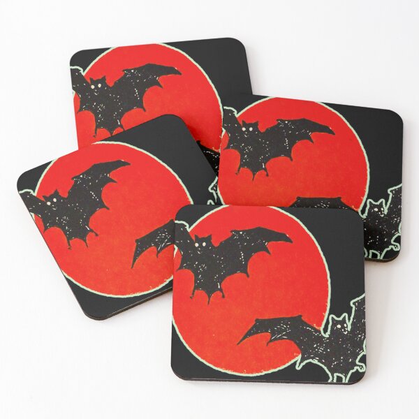Item preview, Halloween Moon with Bats designed and sold by weirdove.
