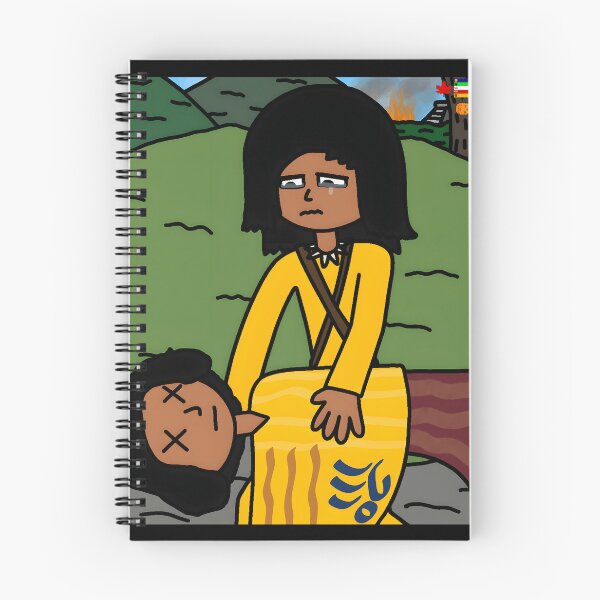Item preview, Sad Character Mourning Scene with Forest Fire Background designed and sold by Fibi-studio.