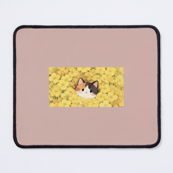 Item preview, A Little Calico Cat Hiding in a Golden Flower Garden? designed and sold by tasnimsultana.