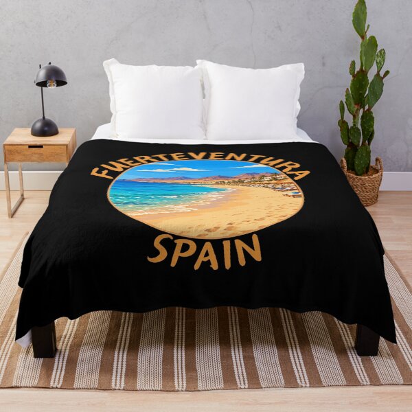 Item preview, Fuerteventura (Canary Islands) in Spain, Retro Travel Art Circle Emblem designed and sold by MaateoDesign.