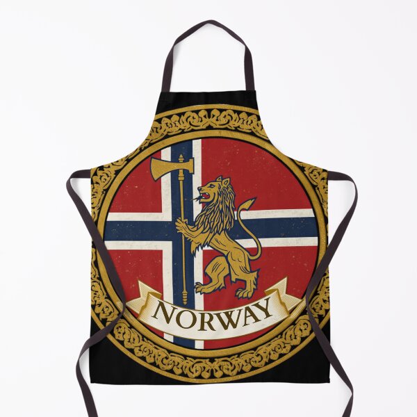 Item preview, Norway Flag Shield Lion Crest Art designed and sold by VirellonInk.