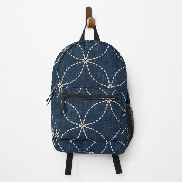 Item preview, Indigo Japanese Interlocking Circle Stitch Pattern designed and sold by Apex Designs.