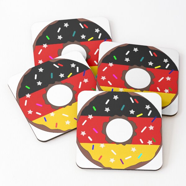 Item preview, Germany Flag Donut – Colorful Sprinkles Country Pride designed and sold by TheIconSmith.
