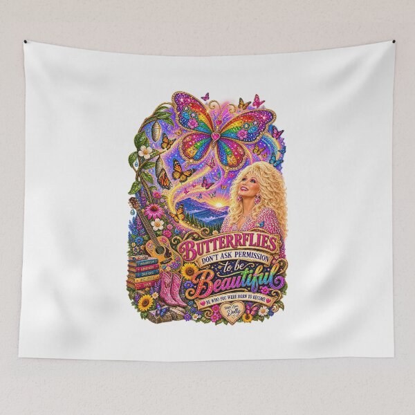 Item preview, ✨ COLLECTION - THE DOLLY EFFECT ✨ -  BUTTERFLIES DON'T ASK PERMISSION TO BE BEAUTIFUL - LGBTQIA2S+ PRIDE designed and sold by WheelieGdArt.