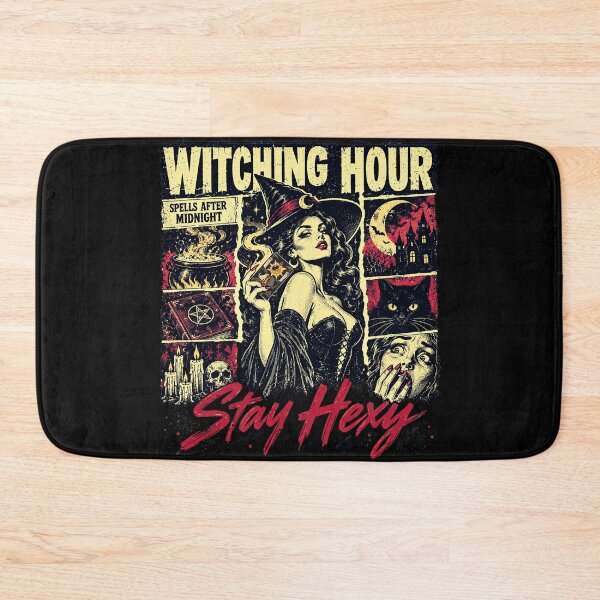 Item preview, Witching Hour Stay Hexy Vintage Halloween Poster designed and sold by Szpaku desart .