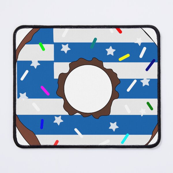 Item preview, Greece Flag Donut – Colorful Sprinkles Country Pride designed and sold by TheIconSmith.