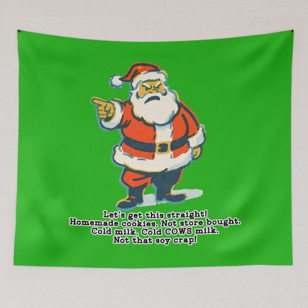 Item preview, Angry Santa - Let's get this straight!! designed and sold by Deviant Logic Design.