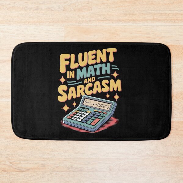 Item preview, Funny Math Teacher  - Fluent in Math and Sarcasm designed and sold by Love is beautiful. .