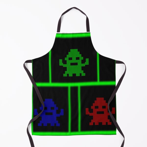 Item preview, Neon Pixel Monsters Retro Arcade Halloween Gamer Art designed and sold by FlatstudioArt.