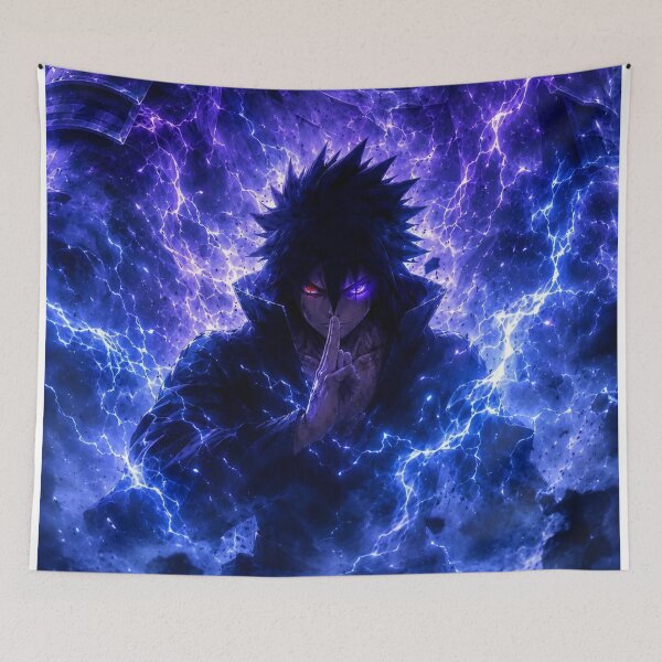 Item preview, Sasuke Uchiha Purple Lightning Susanoo Anime Warrior Dark Power designed and sold by Dyan4.