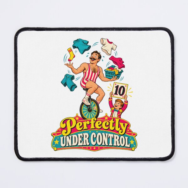 Item preview, Perfectly Under Control - Laundry Juggling on a Unicycle designed and sold by Digipeel.