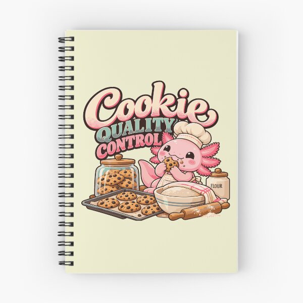 Item preview, Cookie Quality Control – Cute Axolotl Baker Cookie Design designed and sold by HH Design House.