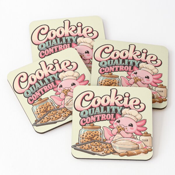 Item preview, Cookie Quality Control – Cute Axolotl Baker Cookie Design designed and sold by HH Design House.