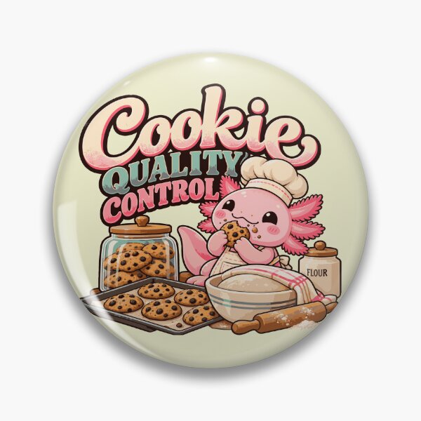Item preview, Cookie Quality Control – Cute Axolotl Baker Cookie Design designed and sold by HH Design House.