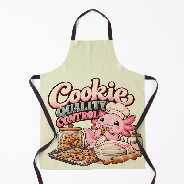 Item preview, Cookie Quality Control – Cute Axolotl Baker Cookie Design designed and sold by HH Design House.