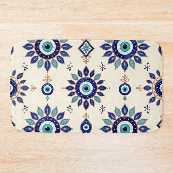 Item preview, Traditional Turkish Evil Eye Seamless Pattern | Nazar Boncugu Art designed and sold by Dogandesighn.