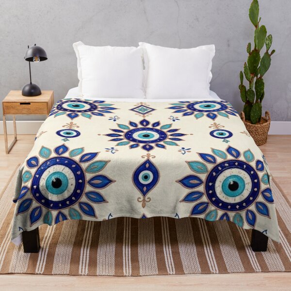 Item preview, Traditional Turkish Evil Eye Seamless Pattern | Nazar Boncugu Art designed and sold by Dogandesighn.