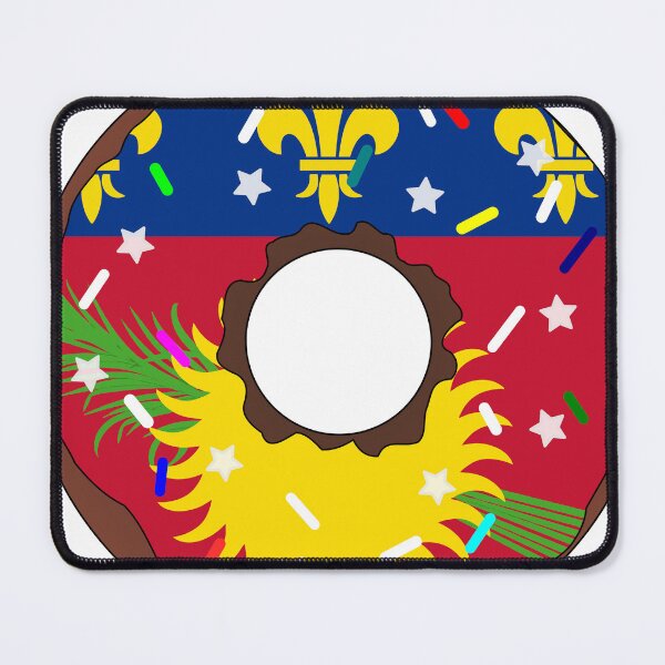 Item preview, Guadeloupe Flag Donut – Colorful Sprinkles Country Pride designed and sold by TheIconSmith.