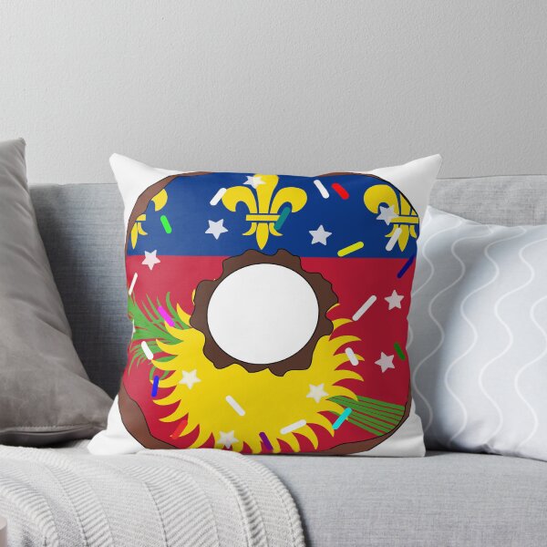 Item preview, Guadeloupe Flag Donut – Colorful Sprinkles Country Pride designed and sold by TheIconSmith.