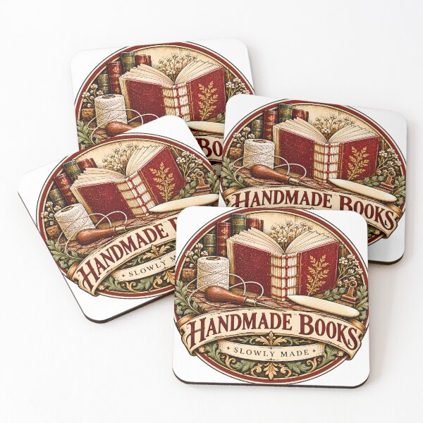 Item preview, Vintage Handmade Books Slowly Made Badge designed and sold by MysticCanvasAi.