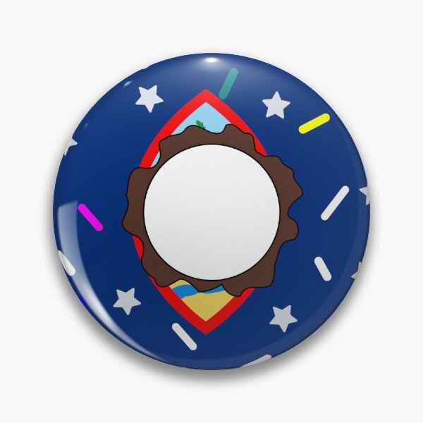 Item preview, Guam Flag Donut – Colorful Sprinkles Country Pride designed and sold by TheIconSmith.