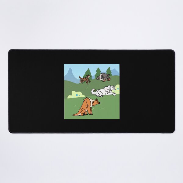 Item preview, Cartoon Dogs Playing in Outdoor Landscape designed and sold by Fibi-studio.