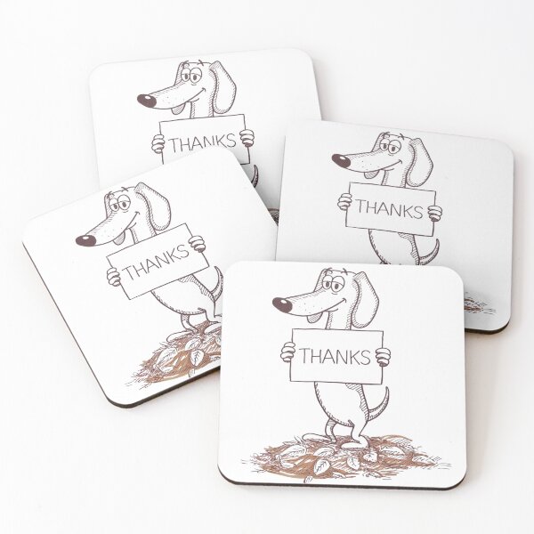 Item preview, Cute Cartoon Dog Says Thanks designed and sold by the wellness script.