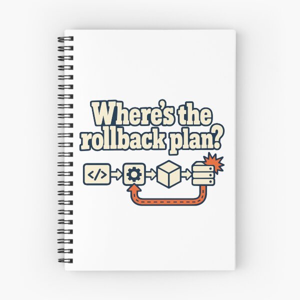 Artikelvorschau, Wo ist der Rollback-Plan? CI/CD DevOps-Humor entworfen und verkauft von ThreadQuirk.