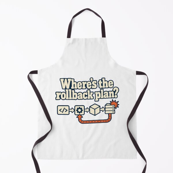 Item preview, Where's the Rollback Plan? CI/CD DevOps Humor designed and sold by ThreadQuirk.