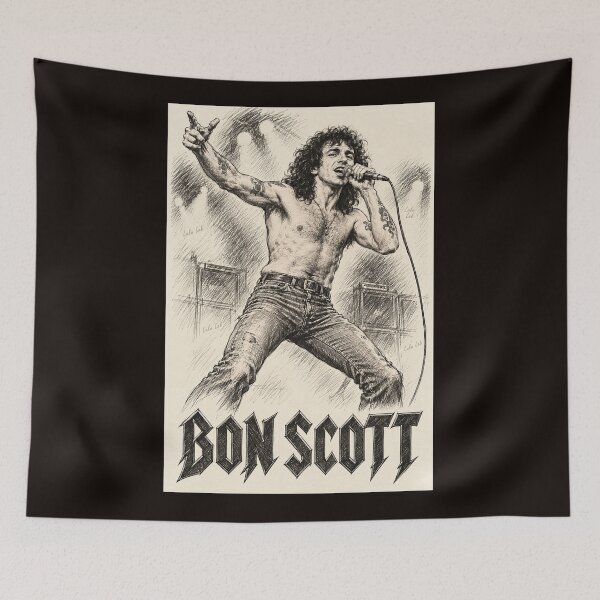 Item preview, Bon Scott designed and sold by LuluLeb.