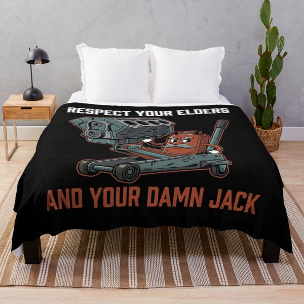 Item preview, Respect Your Elders And Your Damn Jack Funny Mechanic Shirt designed and sold by DEADLINE DEMONS.