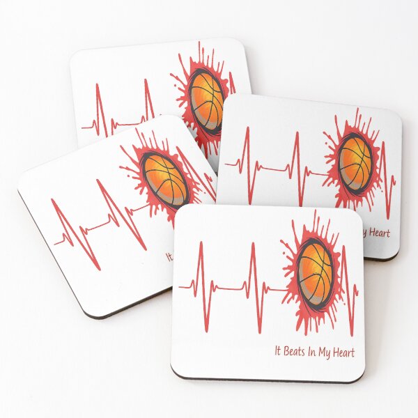 Item preview, Basketball It Beats in My Heart – Basketball Heartbeat Graphic designed and sold by 4U---Store.