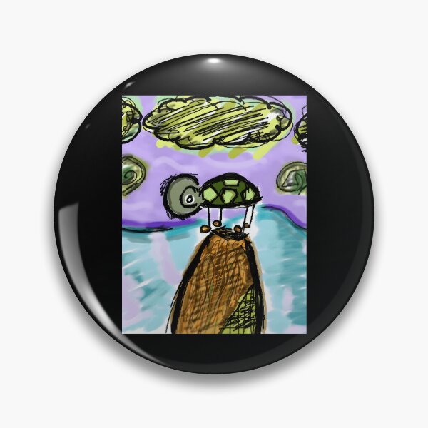 Item preview, Surreal Turtle Robot on Path Abstract Illustration designed and sold by Fibi-studio.