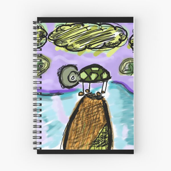 Item preview, Surreal Turtle Robot on Path Abstract Illustration designed and sold by Fibi-studio.
