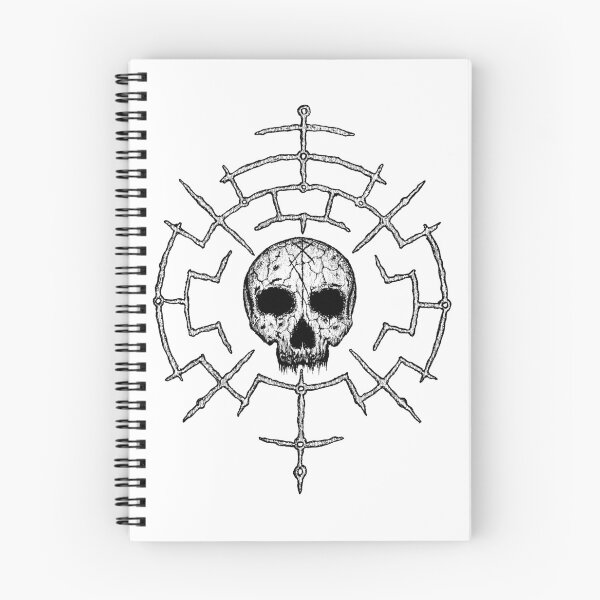 Item preview, Gandr Rune Wheel – High-Contrast Occult Skull Art designed and sold by surmind.