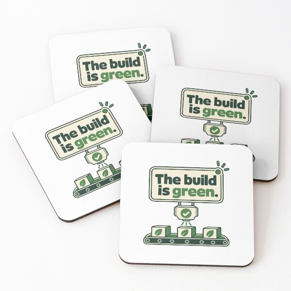 Artikelvorschau, Die Build Is Green CI/CD-Statuskarte entworfen und verkauft von ThreadQuirk.