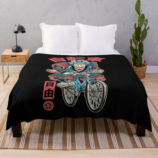 Item preview, Bicycle Samurai Bicycling Cycling Cyclist Freedom Kanji designed and sold by GrandeDuc.