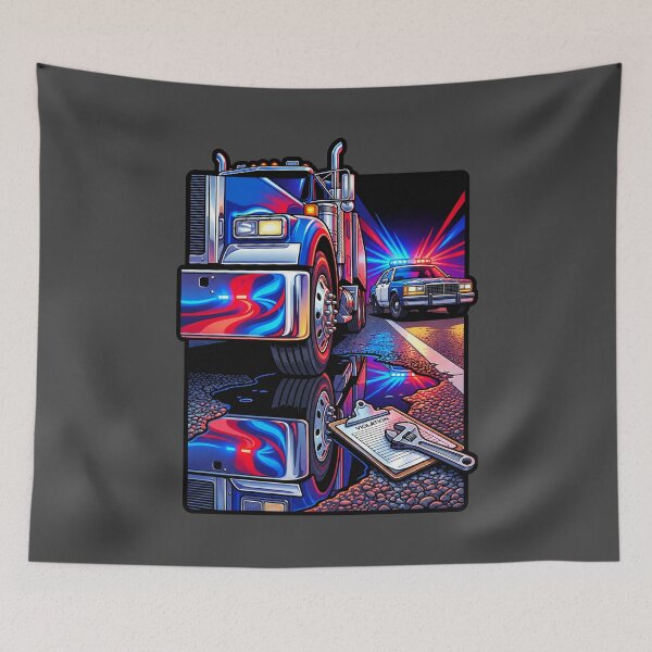 Item preview, Police Chase Trucker & Highway Violation designed and sold by NomadForge.