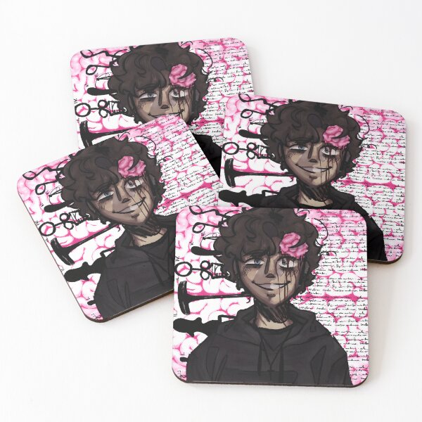 Item preview, Surreal Gothic Portrait with Brain Exposure and Script Background designed and sold by Fibi-studio.