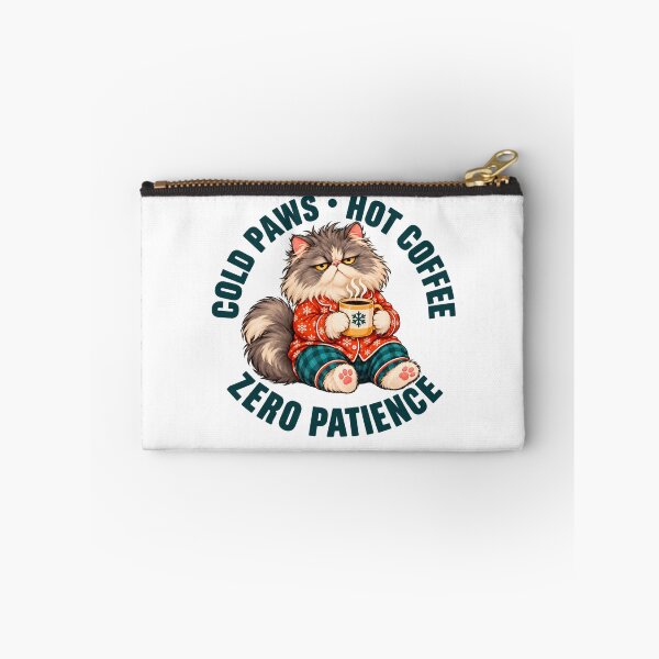 Item preview, cold paws hot coffee zero patience cat lover funny designed and sold by Sofia Rose Design ⭐️⭐️⭐️⭐️⭐️.