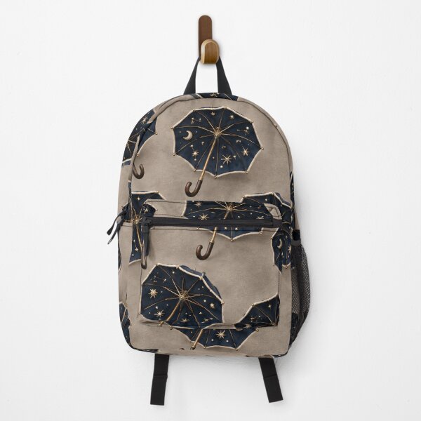 Item preview, Celestial Umbrellas with Moons and Stars – Midnight Sky Pattern designed and sold by Kaleidoscope Print.