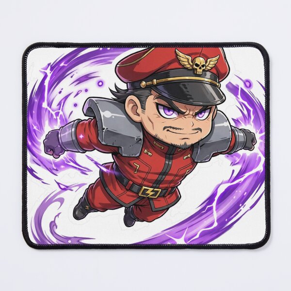Item preview, M. Bison Classic Anime Chibi Sticker - Street Fighter Fan Art designed and sold by Lesley D.