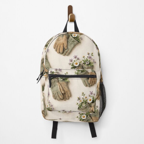 Item preview, Gardening Gloves Filled with Wildflowers – Cottage Garden Pattern designed and sold by Kaleidoscope Print.