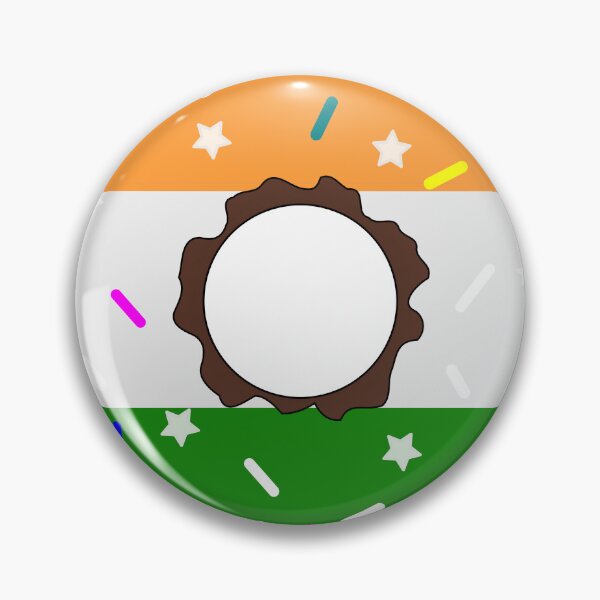 Item preview, India Flag Donut – Colorful Sprinkles Country Pride designed and sold by TheIconSmith.