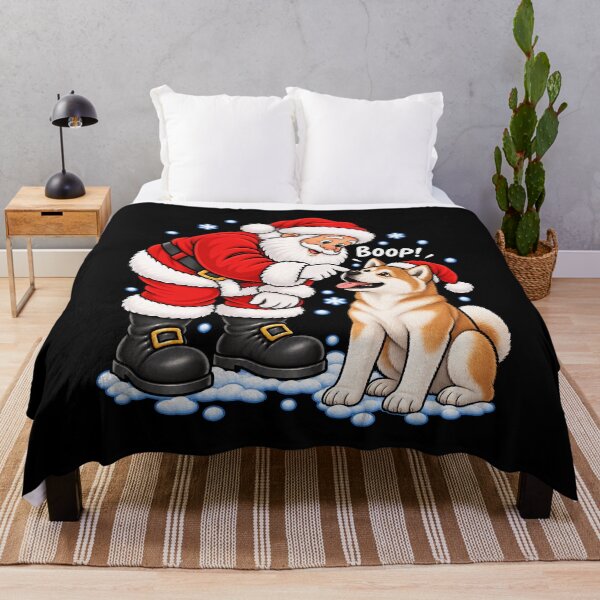 Item preview, Funny Akita Dog Santa Boop Merry Chirstmas Mom Dad designed and sold by rafaeltto.
