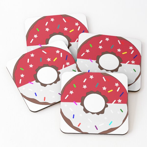 Item preview, Indonesia Flag Donut – Colorful Sprinkles Country Pride designed and sold by TheIconSmith.