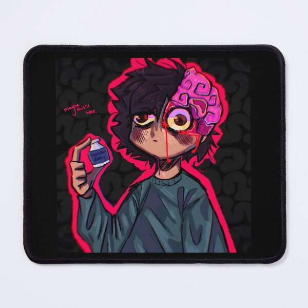 Item preview, Brain Ache Cartoon Character Holding Ibuprofen designed and sold by Fibi-studio.