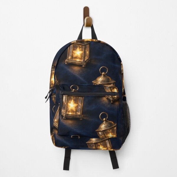 Item preview, Glowing Star Lanterns on Midnight Velvet – Magical Celestial Pattern designed and sold by Kaleidoscope Print.