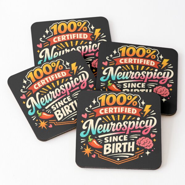 Item preview, 100% Certified Neurospicy – Neurodivergent Humor designed and sold by THE CHAOS CLUB.