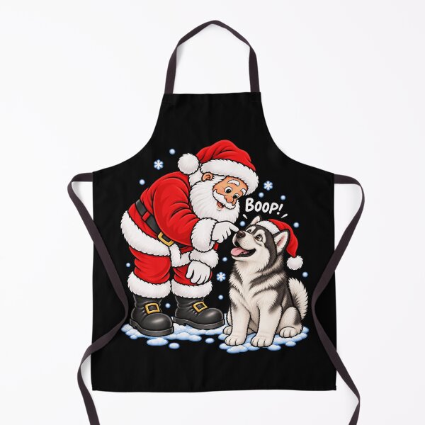 Item preview, Funny Alaskan Malamute Dog Santa Boop Merry Chirstmas Mom Dad designed and sold by rafaeltto.